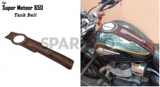 For Royal Enfield Super Meteor 650 Fuel Gas Tank Belt Brown - SPAREZO